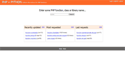 Desktop Screenshot of php2python.com